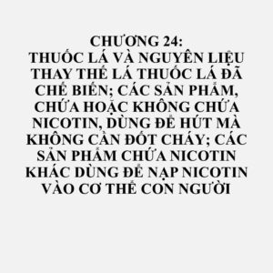 2401: Lá thuốc lá chưa chế biến; phế liệu lá thuốc lá