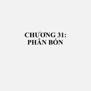 3101: Phân bón gốc thực vật hoặc động vật, đã hoặc chưa pha trộn với nhau hoặc qua xử lý hóa học; phân bón sản xuất bằng cách pha trộn hoặc xử lý hóa học các sản phẩm động vật hoặc thực vật