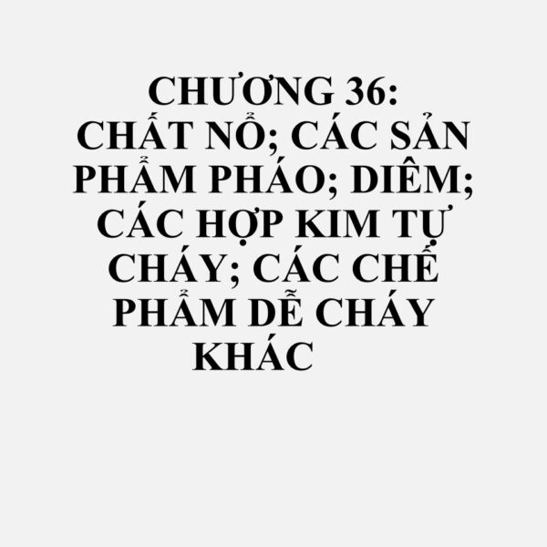 3603: Dây cháy chậm; dây nổ; nụ xòe hoặc kíp nổ; bộ phận đánh lửa; kíp nổ điện