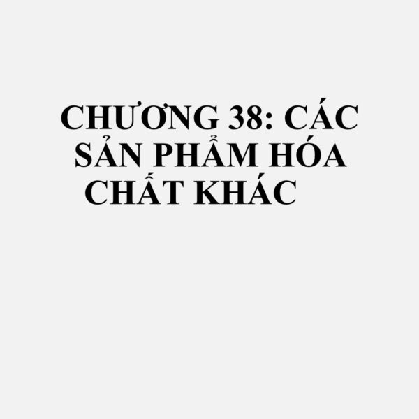 3805: Dầu turpentine gôm, dầu turpentine gỗ hoặc dầu turpentine sulphate và các loại dầu terpenic khác được sản xuất bằng phương pháp chưng cất hoặc xử lý cách khác từ gỗ cây lá kim; dipentene thô; turpentine sulphit và para-cymene thô khác; dầu thông có chứa alpha-terpineol như thành phần chủ yếu