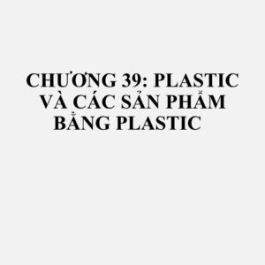 3901: Các polyme từ etylen, dạng nguyên sinh