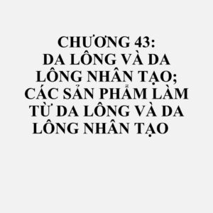 4302: Da lông đã thuộc hoặc chuội (kể cả đầu, đuôi, bàn chân và các mẩu hoặc các mảnh cắt khác), đã hoặc chưa ghép nối (không có thêm các vật liệu phụ trợ khác) trừ loại thuộc nhóm 43.03