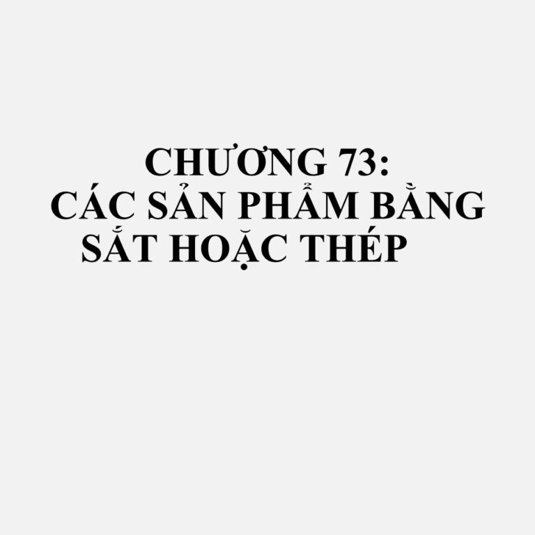 7326: Các sản phẩm khác bằng sắt hoặc thép - CHUYÊN HS CODE